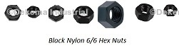 Black Nylon Hex Nuts