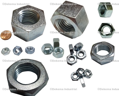 Zinc Plated Hex Nuts